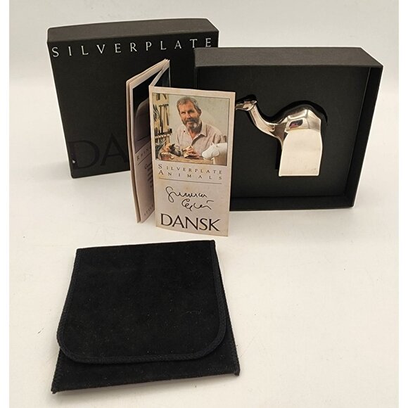 Vintage Dansk Silverplate Camel Figurine Gunnar Cyren Holiday Decor Paperweight - Picture 1 of 8